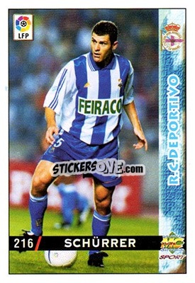 Cromo Schurrer - Las Fichas De La Liga 1998-1999 - Mundicromo