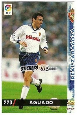Sticker Aguado - Las Fichas De La Liga 1998-1999 - Mundicromo