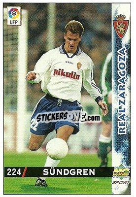 Sticker Sundgren - Las Fichas De La Liga 1998-1999 - Mundicromo