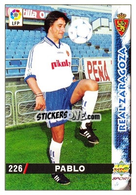 Sticker Pablo - Las Fichas De La Liga 1998-1999 - Mundicromo