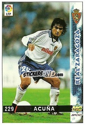 Sticker Acuña - Las Fichas De La Liga 1998-1999 - Mundicromo