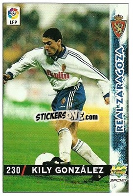 Sticker Kily Gonzalez - Las Fichas De La Liga 1998-1999 - Mundicromo