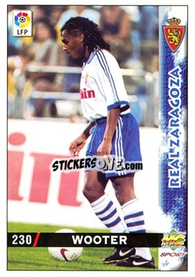 Cromo Wooter - Las Fichas De La Liga 1998-1999 - Mundicromo