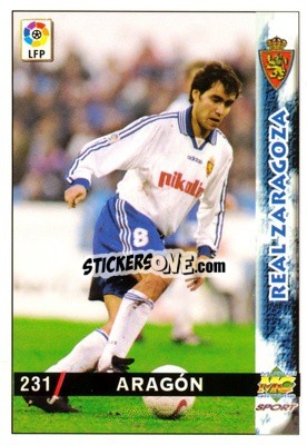 Cromo Aragón - Las Fichas De La Liga 1998-1999 n. 231 - Mundicromo