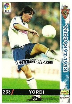 Sticker Yordi - Las Fichas De La Liga 1998-1999 - Mundicromo