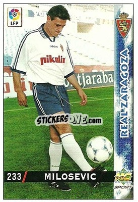 Cromo Milosevic - Las Fichas De La Liga 1998-1999 - Mundicromo