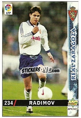 Cromo Radimov - Las Fichas De La Liga 1998-1999 - Mundicromo