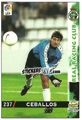Sticker Ceballos - Las Fichas De La Liga 1998-1999 - Mundicromo