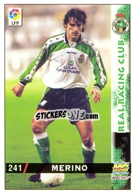 Cromo Merino - Las Fichas De La Liga 1998-1999 - Mundicromo