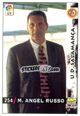 Sticker Miguel Angel Russo - Las Fichas De La Liga 1998-1999 n. 254 - Mundicromo
