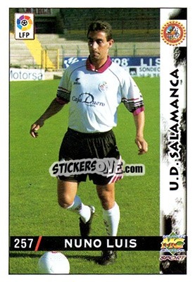 Figurina Nuno Luis - Las Fichas De La Liga 1998-1999 - Mundicromo