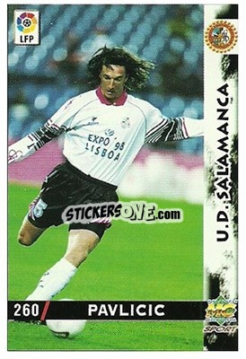Figurina Pavlicic - Las Fichas De La Liga 1998-1999 - Mundicromo