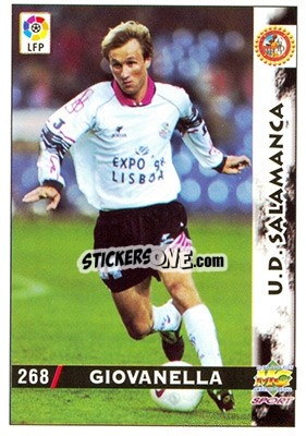 Sticker Giovanella - Las Fichas De La Liga 1998-1999 - Mundicromo