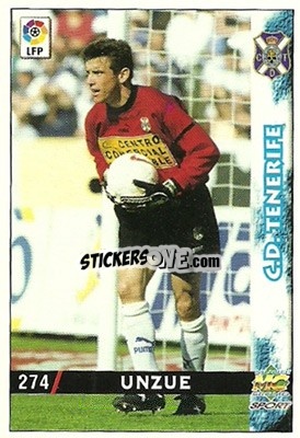 Sticker Unzué - Las Fichas De La Liga 1998-1999 - Mundicromo