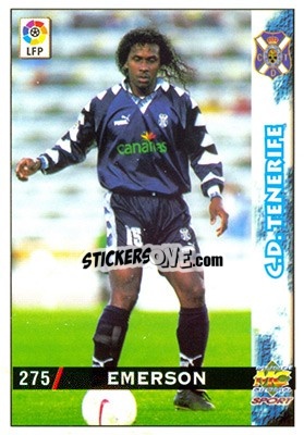 Cromo Emerson - Las Fichas De La Liga 1998-1999 - Mundicromo