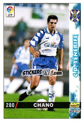 Sticker Chano - Las Fichas De La Liga 1998-1999 - Mundicromo