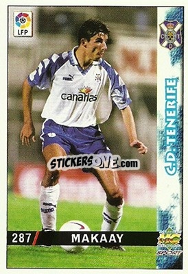 Sticker Makaay - Las Fichas De La Liga 1998-1999 n. 287 - Mundicromo