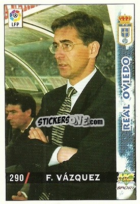 Sticker Fernando Vazquez - Las Fichas De La Liga 1998-1999 - Mundicromo