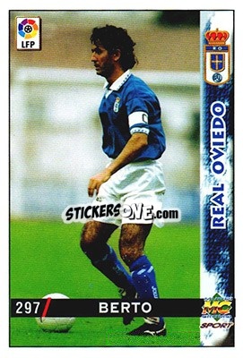 Sticker Berto - Las Fichas De La Liga 1998-1999 n. 297 - Mundicromo