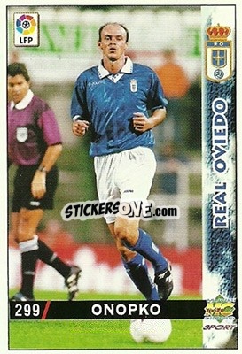 Sticker Onopko - Las Fichas De La Liga 1998-1999 n. 299 - Mundicromo