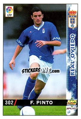 Sticker Fabio Pinto - Las Fichas De La Liga 1998-1999 - Mundicromo