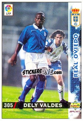 Sticker Dely Valdés - Las Fichas De La Liga 1998-1999 - Mundicromo