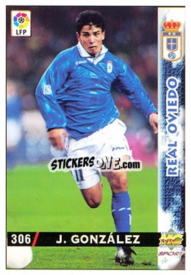 Sticker Juan González - Las Fichas De La Liga 1998-1999 n. 306 - Mundicromo