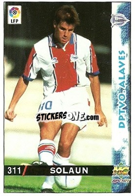 Cromo Solaun - Las Fichas De La Liga 1998-1999 - Mundicromo