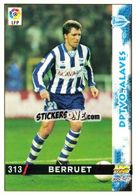 Sticker Berruet - Las Fichas De La Liga 1998-1999 n. 313 - Mundicromo