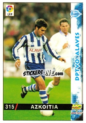Sticker Azkoitia - Las Fichas De La Liga 1998-1999 - Mundicromo