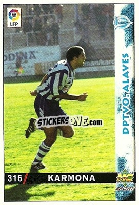 Sticker Karmona - Las Fichas De La Liga 1998-1999 - Mundicromo