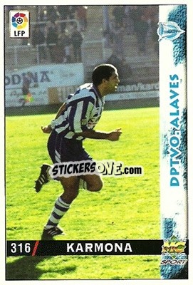 Cromo Karmona - Las Fichas De La Liga 1998-1999 - Mundicromo