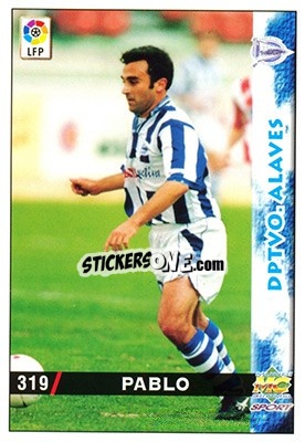 Sticker Pablo - Las Fichas De La Liga 1998-1999 n. 319 - Mundicromo