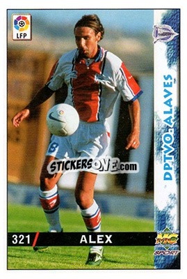 Cromo Alex - Las Fichas De La Liga 1998-1999 - Mundicromo