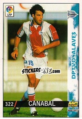 Sticker Canabal - Las Fichas De La Liga 1998-1999 n. 322 - Mundicromo