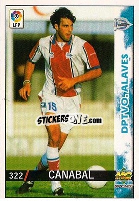 Sticker Canabal - Las Fichas De La Liga 1998-1999 n. 322err - Mundicromo