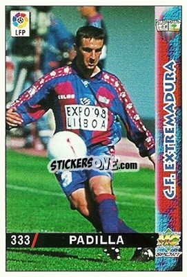 Cromo Padilla - Las Fichas De La Liga 1998-1999 - Mundicromo