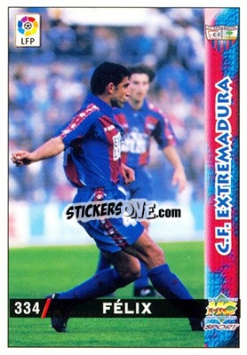 Sticker Felix - Las Fichas De La Liga 1998-1999 n. 334 - Mundicromo