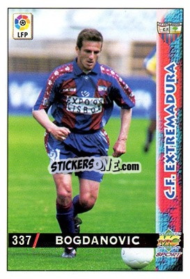 Cromo Bogdanovic - Las Fichas De La Liga 1998-1999 - Mundicromo