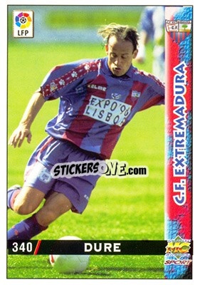 Sticker Duré - Las Fichas De La Liga 1998-1999 - Mundicromo