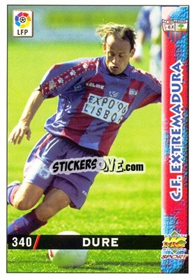 Sticker Duré - Las Fichas De La Liga 1998-1999 n. 340 - Mundicromo