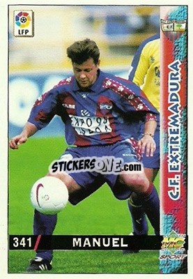 Cromo Manuel - Las Fichas De La Liga 1998-1999 - Mundicromo