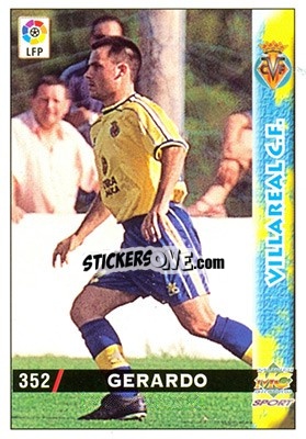 Cromo Gerardo - Las Fichas De La Liga 1998-1999 - Mundicromo