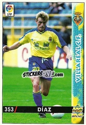 Sticker Diaz - Las Fichas De La Liga 1998-1999 - Mundicromo