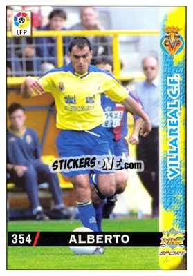 Cromo Alberto - Las Fichas De La Liga 1998-1999 - Mundicromo