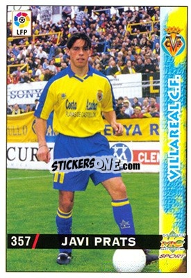 Cromo Javi Prats - Las Fichas De La Liga 1998-1999 - Mundicromo