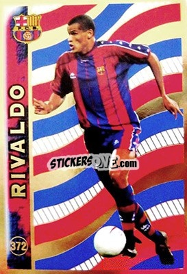 Sticker Rivaldo - Las Fichas De La Liga 1998-1999 n. 372 - Mundicromo
