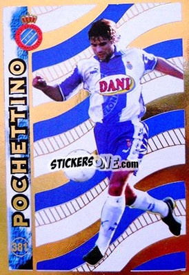 Sticker Pochettino - Las Fichas De La Liga 1998-1999 - Mundicromo