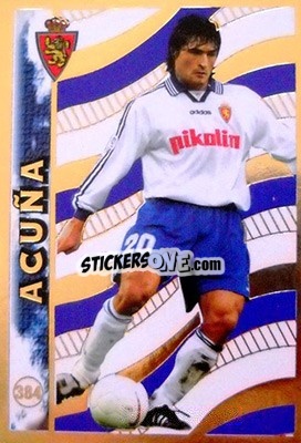 Sticker Acuña - Las Fichas De La Liga 1998-1999 - Mundicromo