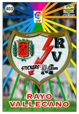 Sticker Rayo Vallecano - Las Fichas De La Liga 1998-1999 - Mundicromo